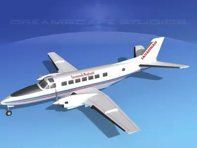 Beechcraft B99 Savannah Regional 3D model