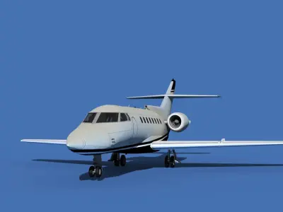 Hawker Siddley 1000 V09 3D model