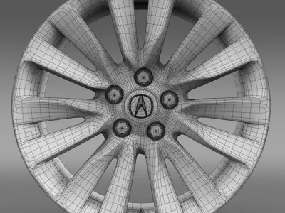 Acura RLX rim 3D model