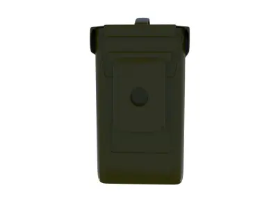 Ammo Metal Box with bullets 3D model