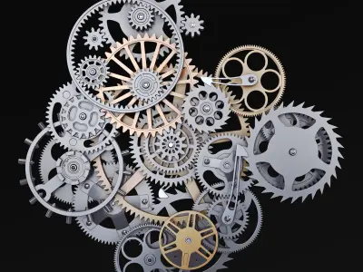 Gear Mechanism v 9 3D model