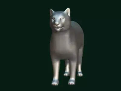 Jaguarundi Wildcat Animal Free 3D model