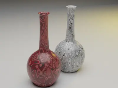 Pots - furniture Free low-poly 3D model