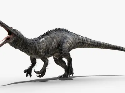 Suchomimus tenerensis Low-poly 3D model