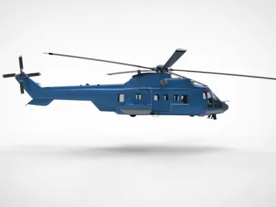  Airbus Helicopters H225 Super Puma 3D model