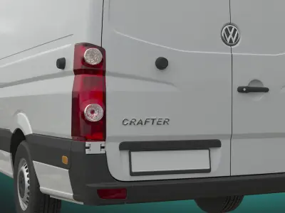 VW Crafter 2011 Panel Van L3H2 3D model