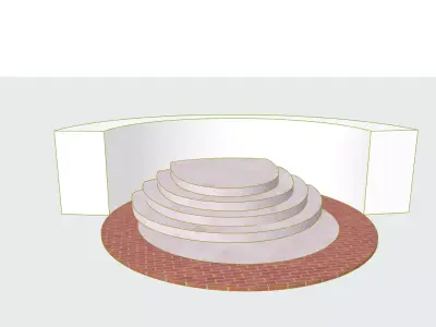 A speech stage Free 3D print model