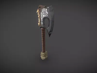 Game ready- AXE Free low-poly 3D model
