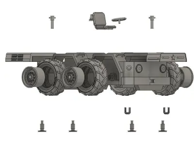 Russian Navy Tractor 3D print model