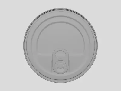 Short Tuna Can - Geometry Only No Textures No Materials 3D model