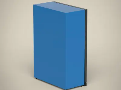 Refrigerator cabinet Low-poly 3D model