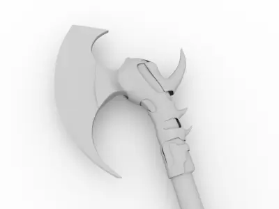 Dragon Battle Axe 3D model