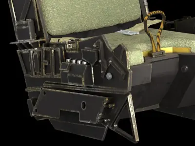 Pilot Ejection Seat 3D model
