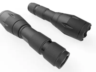 Flashlight M1 Low-poly 3D model