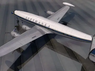 Lockheed L-1049 Super Constellation 3D model