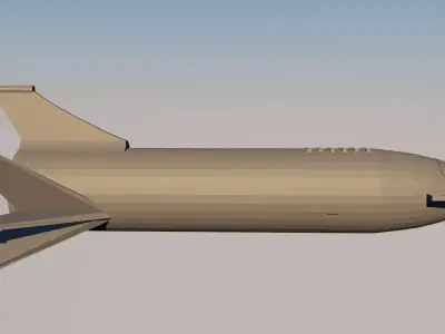 Simple spaceship Free 3D print model