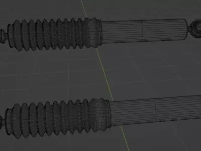 Trail Master Shock Absorber Low-poly 3D model