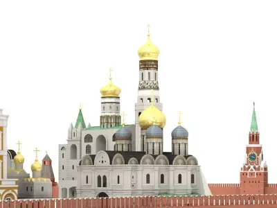 Kremlin Moscow 3D model