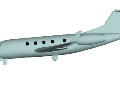 Privatejet private jet 3D model