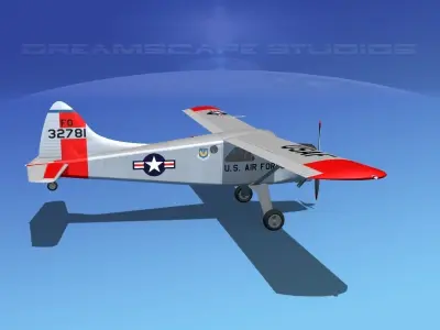 Dehaviland DH-2 Beaver USAF 1 3D model