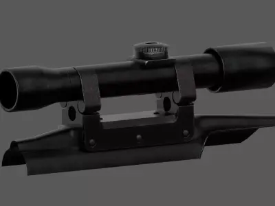 FAL OIP Scope Low-poly 3D model