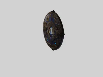 Arcane Guardian Shield Mystic 3D Asset 3D model