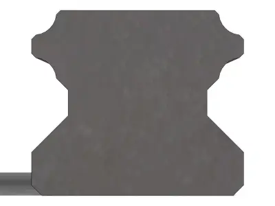 Guia Linear Hiwin HGH 20 Linear Guide 3D model