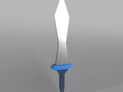 Lowpoly Sword 004 Low-poly 3D model