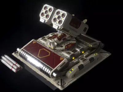 Imperial Medium Missile Launcher 3D model