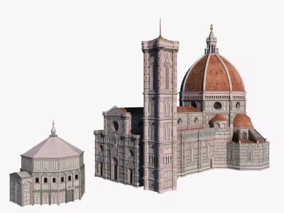 Cathedral Santa Maria Del Fiore 3D model