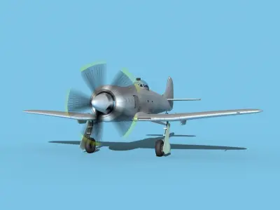 Hawker Tempest MKII Unmarked 3D model