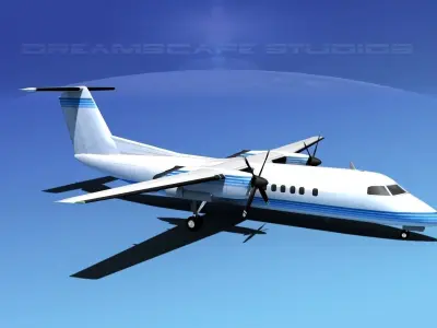 DeHavilland DHC-8-Q300 Corporate 3 3D model