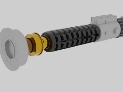 Obi-Wan Wenobi lightsaber 3D model Free 3D model