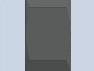 Hexagonal Nut M5 3D model