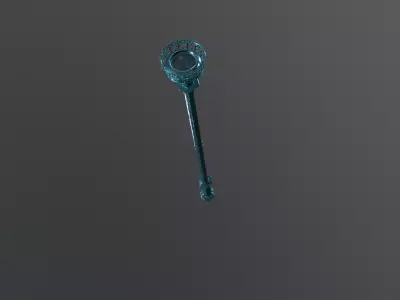Ceremonial Staff 3D Model - Game Ready PBR Textures 3D model