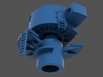 Littorio Class aft range finder - Commercial license 1-200 scale 3D print model