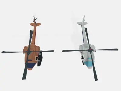 War Helicopter Free low-poly 3D model