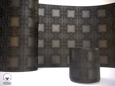 Ceilling Ornament Texture 01 PBR Texture FREE Texture