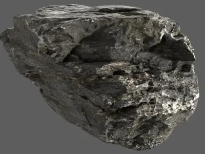 Scanned Cliff Rock 24 3D model