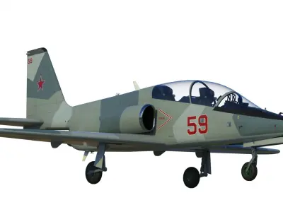 MiG UTS advanced trainer aircraft 3D model
