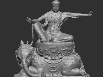 Buddhist bodhisattva 3D model