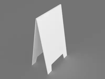a board  Free low-poly 3D model
