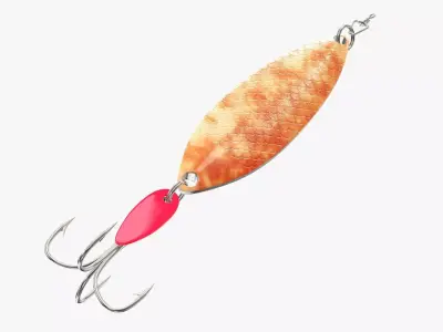 Spinner fishing 3D model