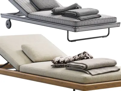 Sunray Daybed  Free 3D model