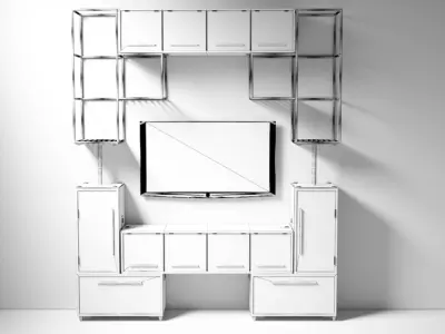 Tetris Sideboard Free 3D print model