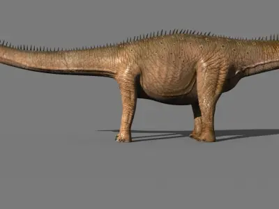 Real Life Diplodocus Dinosaur - Animated 3d model 3D model