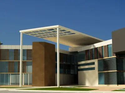 University - high school 3D model