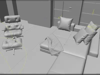 Rebuild AI49015 in C4d Free 3D model