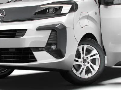 Opel Vivaro Electric Van L3 HQ Interior 2024 3D model