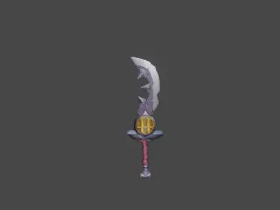 Zeloeman Sword A 38 Low-poly 3D model